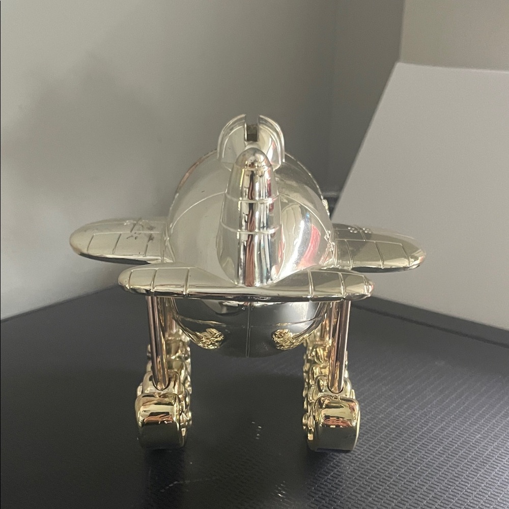 Reed & Barton Silver plated Airplane coin bank - Picture 4 of 12